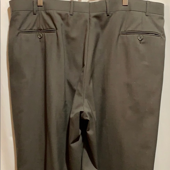 BROOKS BROTHERS STRETCH PANT SZ 42/30 GRAY/GREEN - Picture 5 of 7